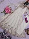 Ssc 718 Fandy Silk Embroidery Sequence Work Readymade Suits